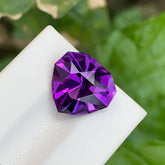 7.60 Carat Amethyst Gem Trilliant Cut